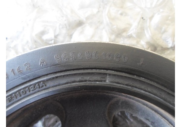 шків колінвалу Peugeot 206, 207, 307,  407, Partner 1, 2, Bipper, Expert, 2, Berlingo 2, C2, C3, C4, C5, Jumpy, Xsara Picasso 1.6hdi, 9654961080